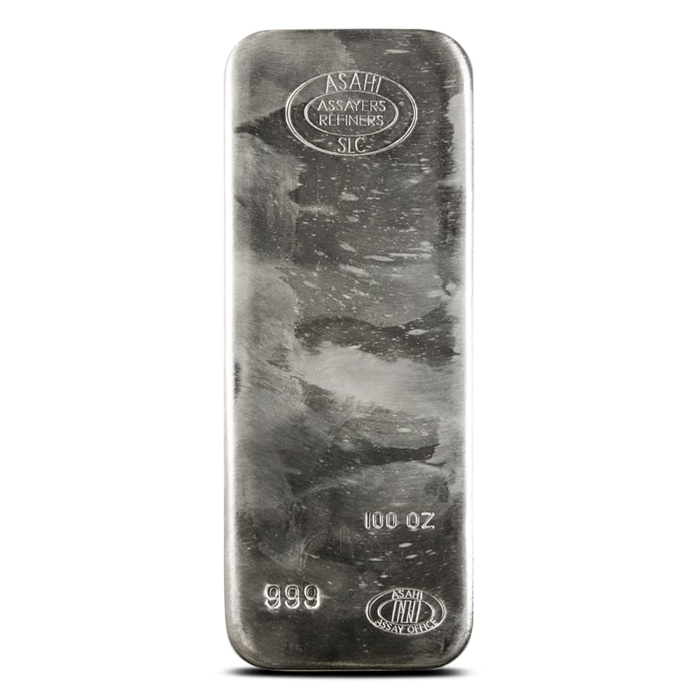 100 oz Asahi Silver Bar (New)