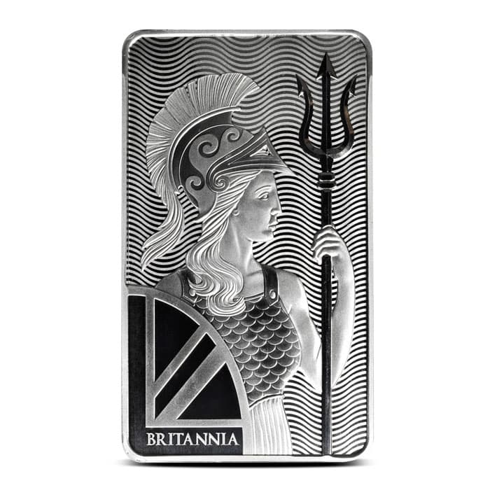 10 oz British Silver Britannia Bar (New)