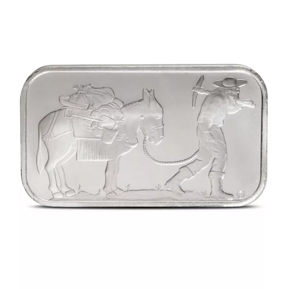 1 oz  SilverTowne Retro Prospector Silver Bar (New)