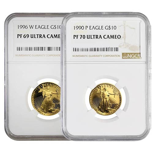 1/4 oz Proof American Gold Eagle Coin PR/PF69 (Random Year, PCGS or NGC)