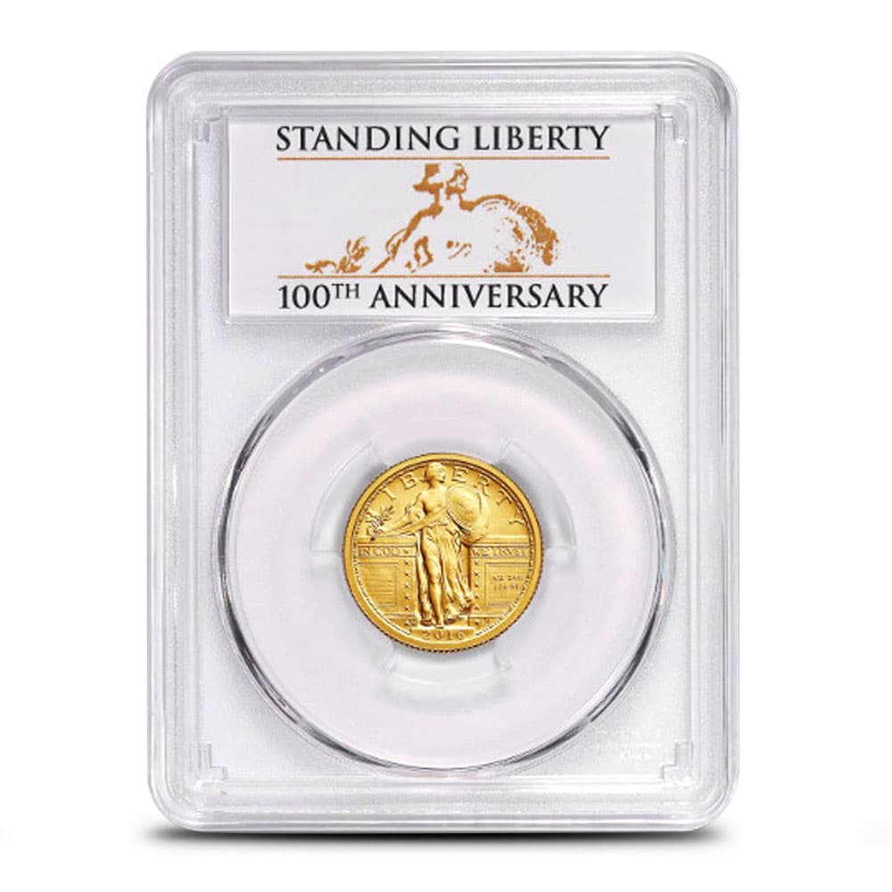 2016-W 1/4 oz Gold Standing Liberty Quarter Coin PCGS SP70 FS