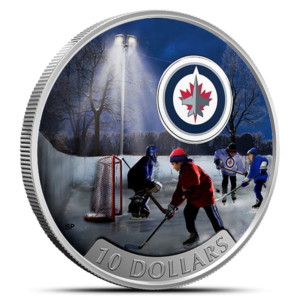 2017 1/2 oz Proof Canadian Silver Passion to Play: Winnipeg Jets Coin (Box)