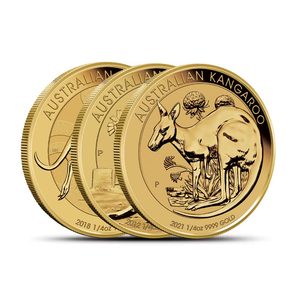 1/4 oz Australian Gold Kangaroo Coin (Random Year)