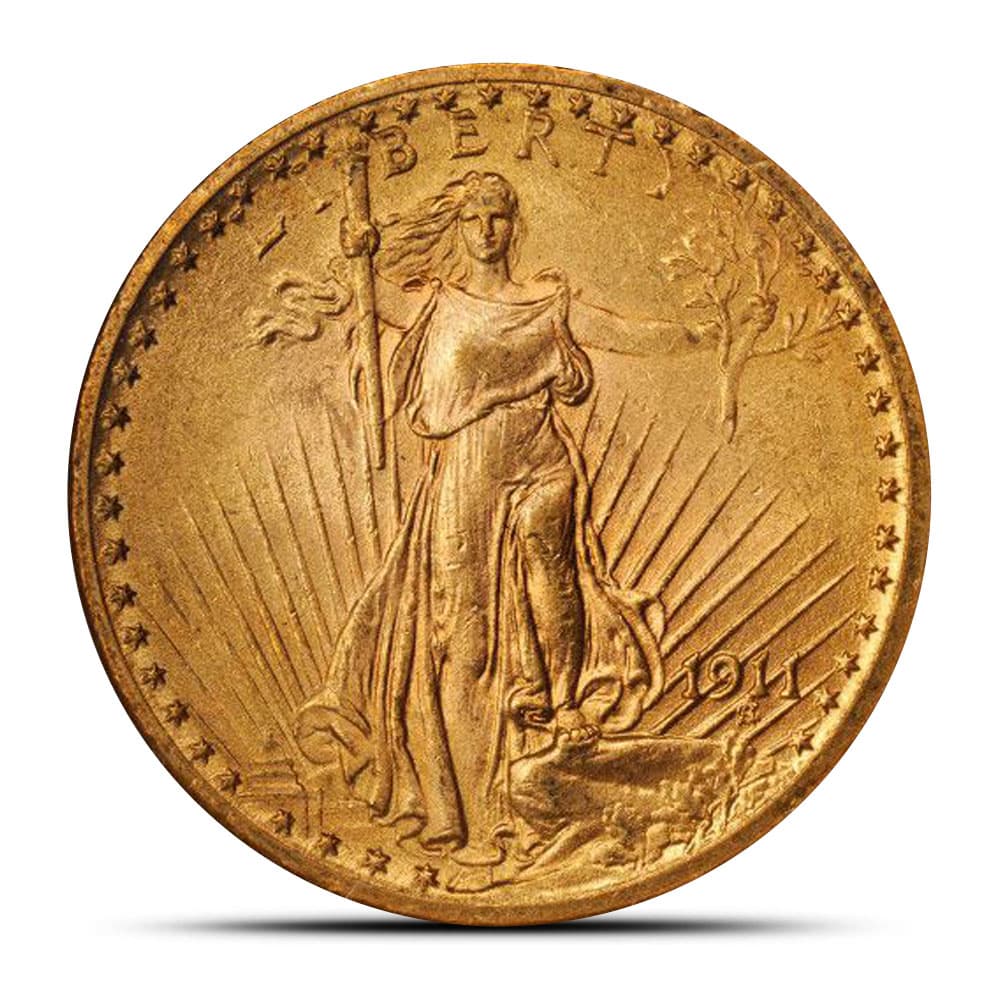 Pre-33 $20 Saint Gaudens Gold Double Eagle Coin (XF)