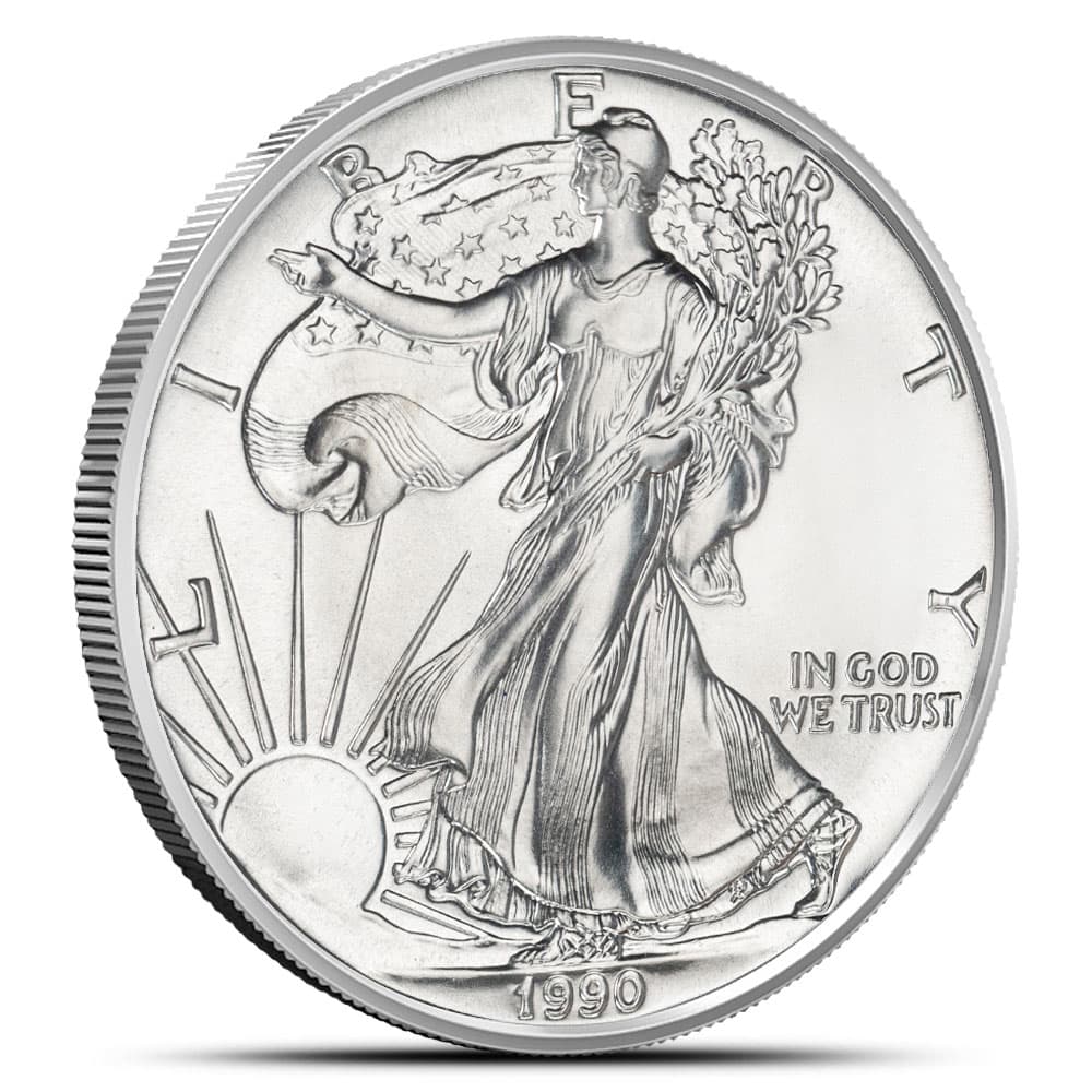 1990 1 oz American Silver Eagle Coin