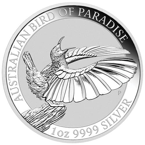 2018 1 oz Australian Silver Bird Of Paradise Coin (BU)