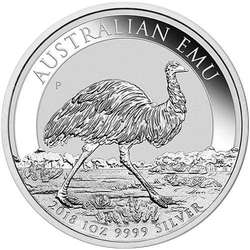 2018 1 oz Australian Silver Emu Coin