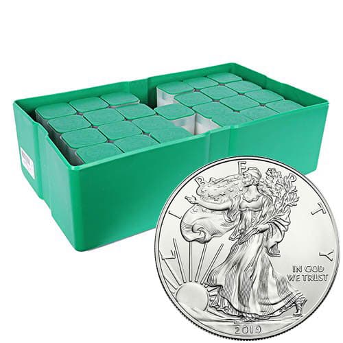 2019 American Silver Eagle Monster Box (500 Coins, BU, Sealed)