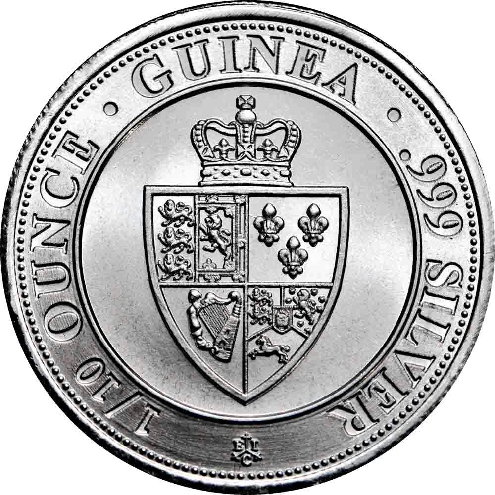 2022 1/10 oz St. Helena Silver Spade Guinea Shield Coin (BU)