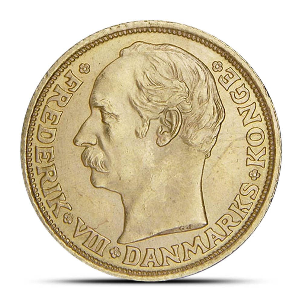 10 Kroner Gold Danish Coin (Circulated)