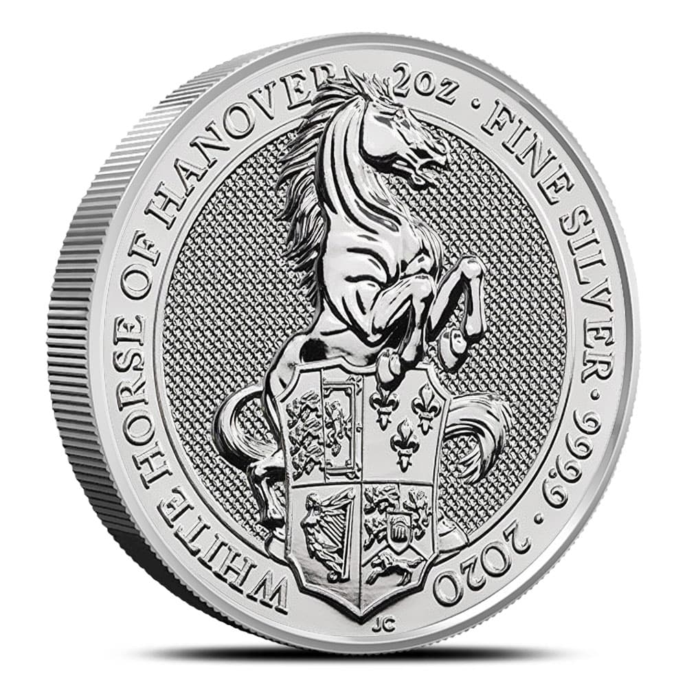 2020 2 oz British Silver Queen’s Beast White Horse Coin