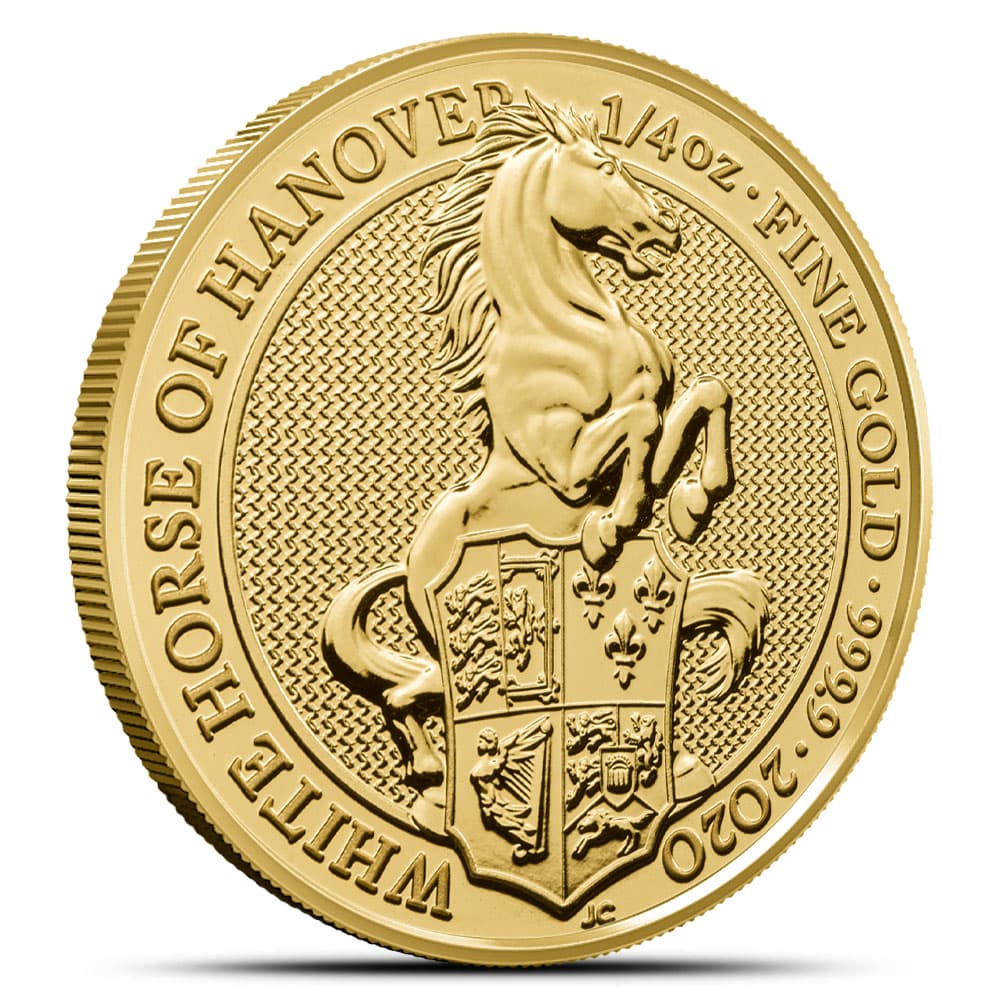 2020 1/4 oz British Gold Queen’s Beast White Horse Coin