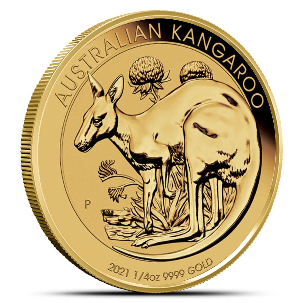 2021 1/4 oz Australian Gold Kangaroo Coin (BU)