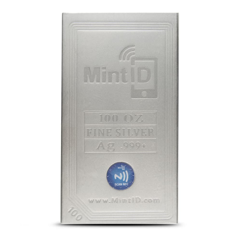 100 oz MintID Silver Bar (New)