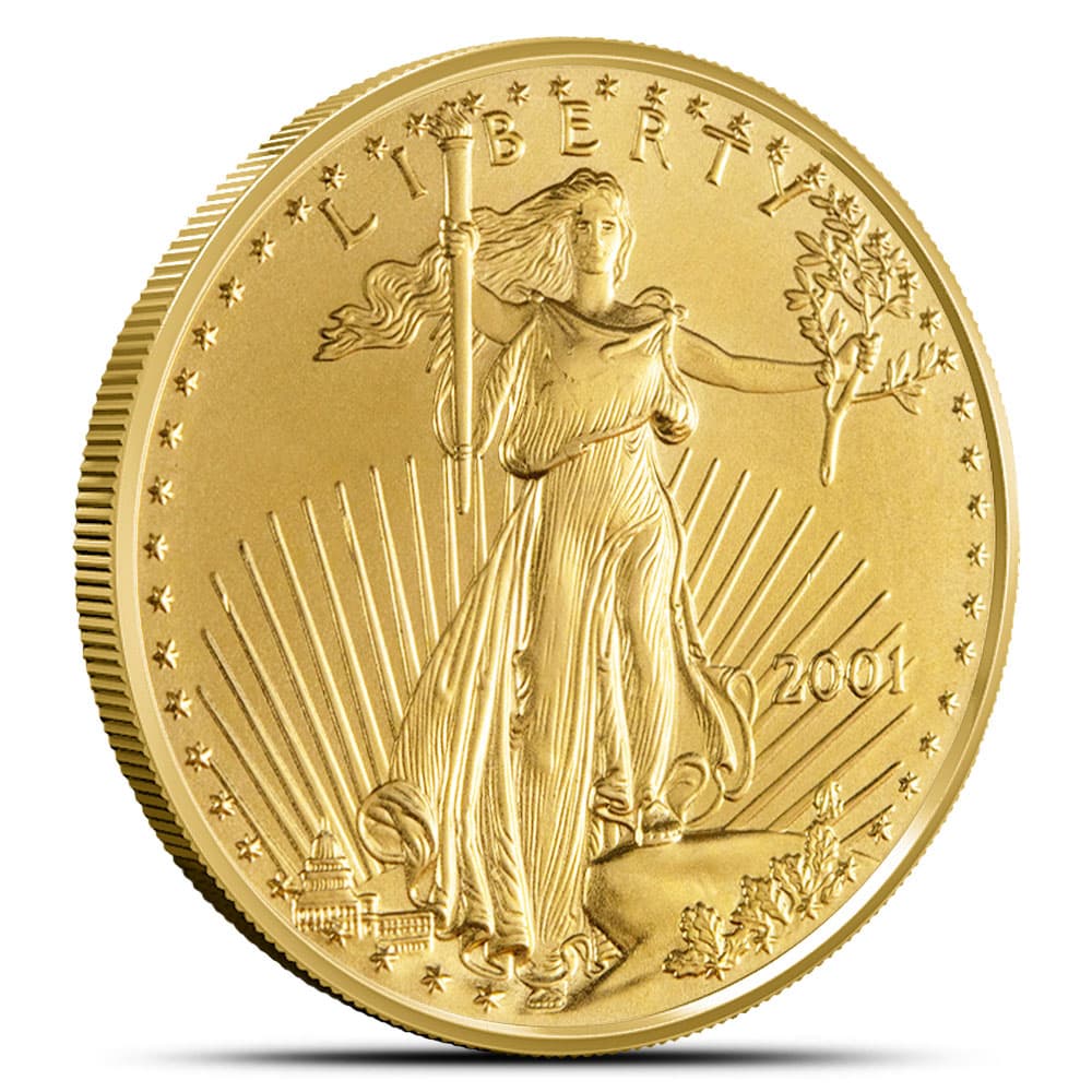 2001 1/4 oz American Gold Eagle Coin