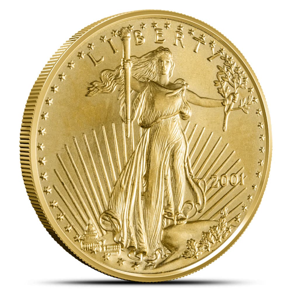 2001 1/10 oz American Gold Eagle Coin