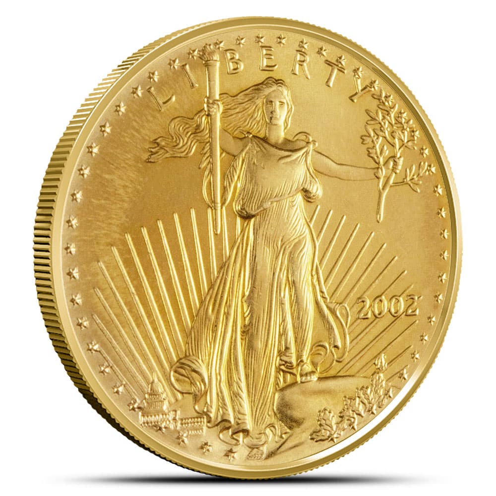 2002 1/10 oz American Gold Eagle Coin