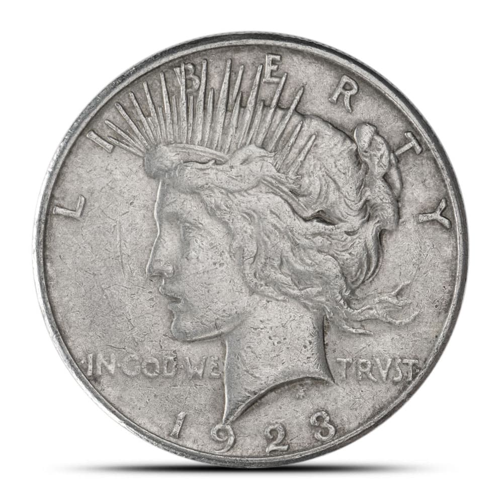 Peace Silver Dollar Coin (1922-26, 1934-35, VG-XF)