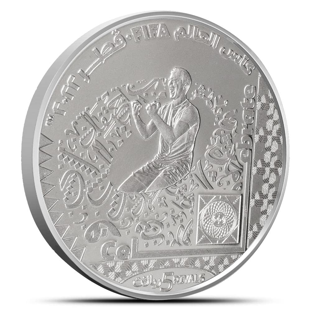 2022 1 oz Proof Qatar Silver FIFA World Cup Amazing Coin