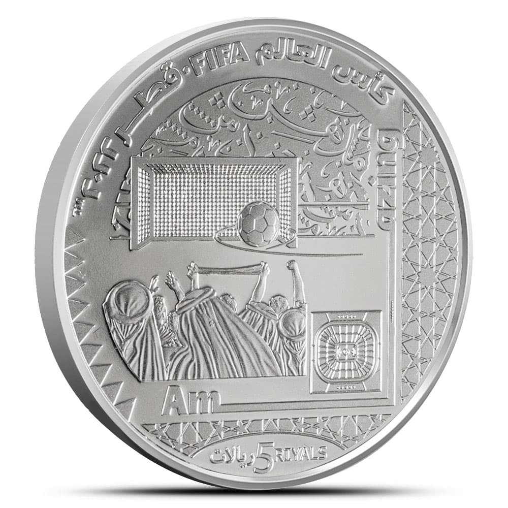 2022 1 oz Proof Qatar Silver FIFA World Cup Celebrate Coin