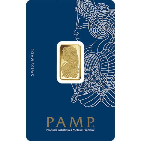 5 Gram PAMP Suisse Fortuna Veriscan Gold Bar (New w/ Assay)