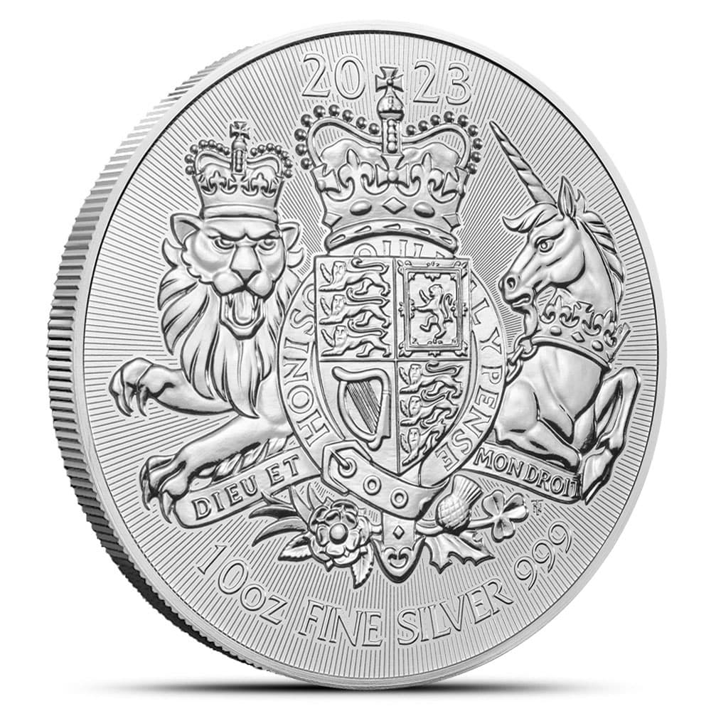 2023 10 oz British Silver Royal Arms Coin (BU)