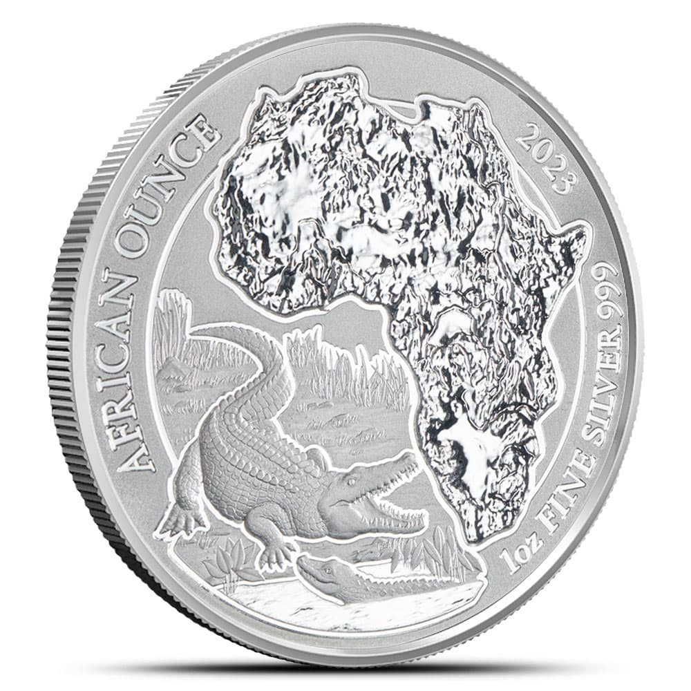 2023 1 oz Rwandan Nile Crocodile Silver Coin (BU)