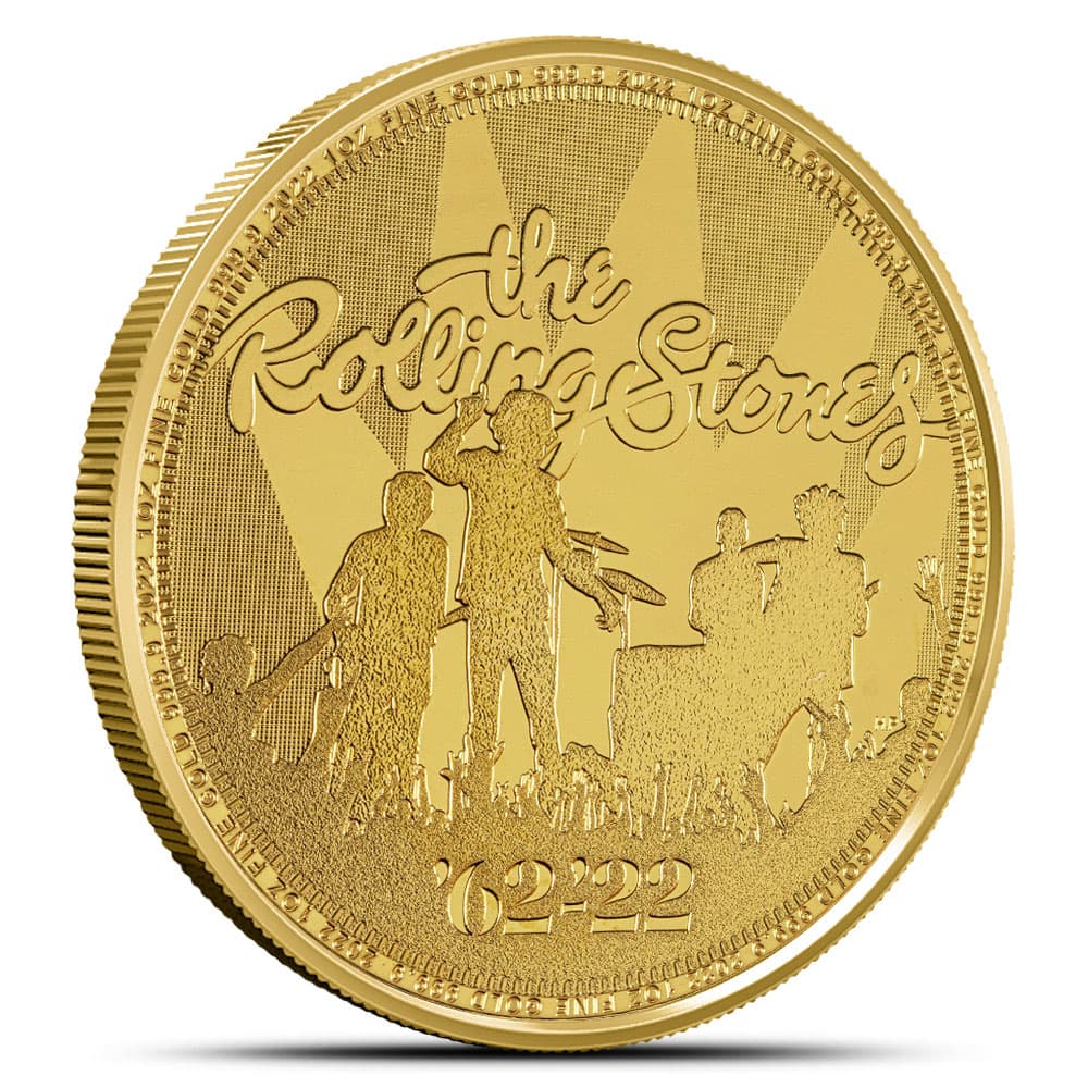 2022 1 oz British Music Legends The Rolling Stones Gold Coin