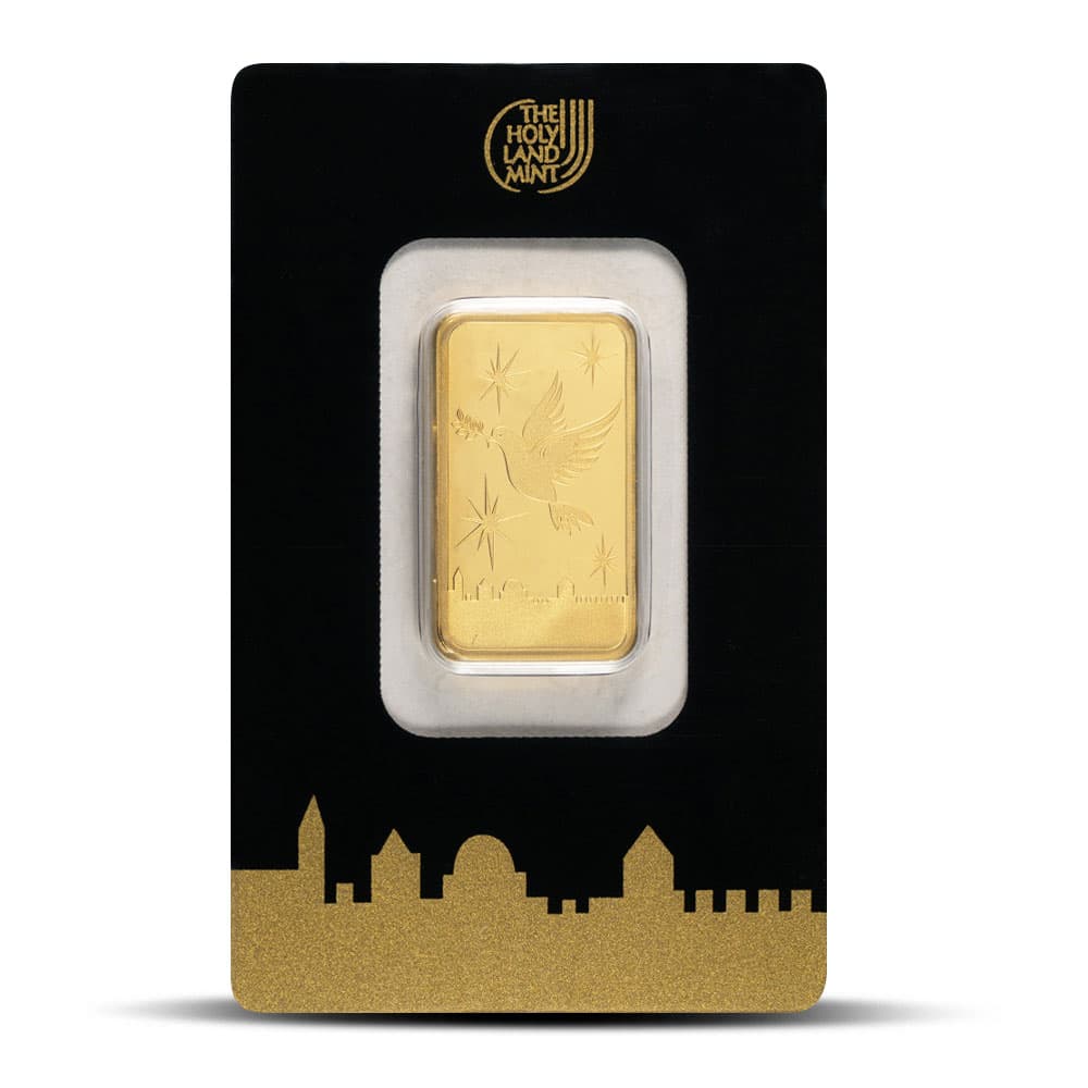 1/2 oz The Holy Land Mint Gold Bar (New w/ Assay)