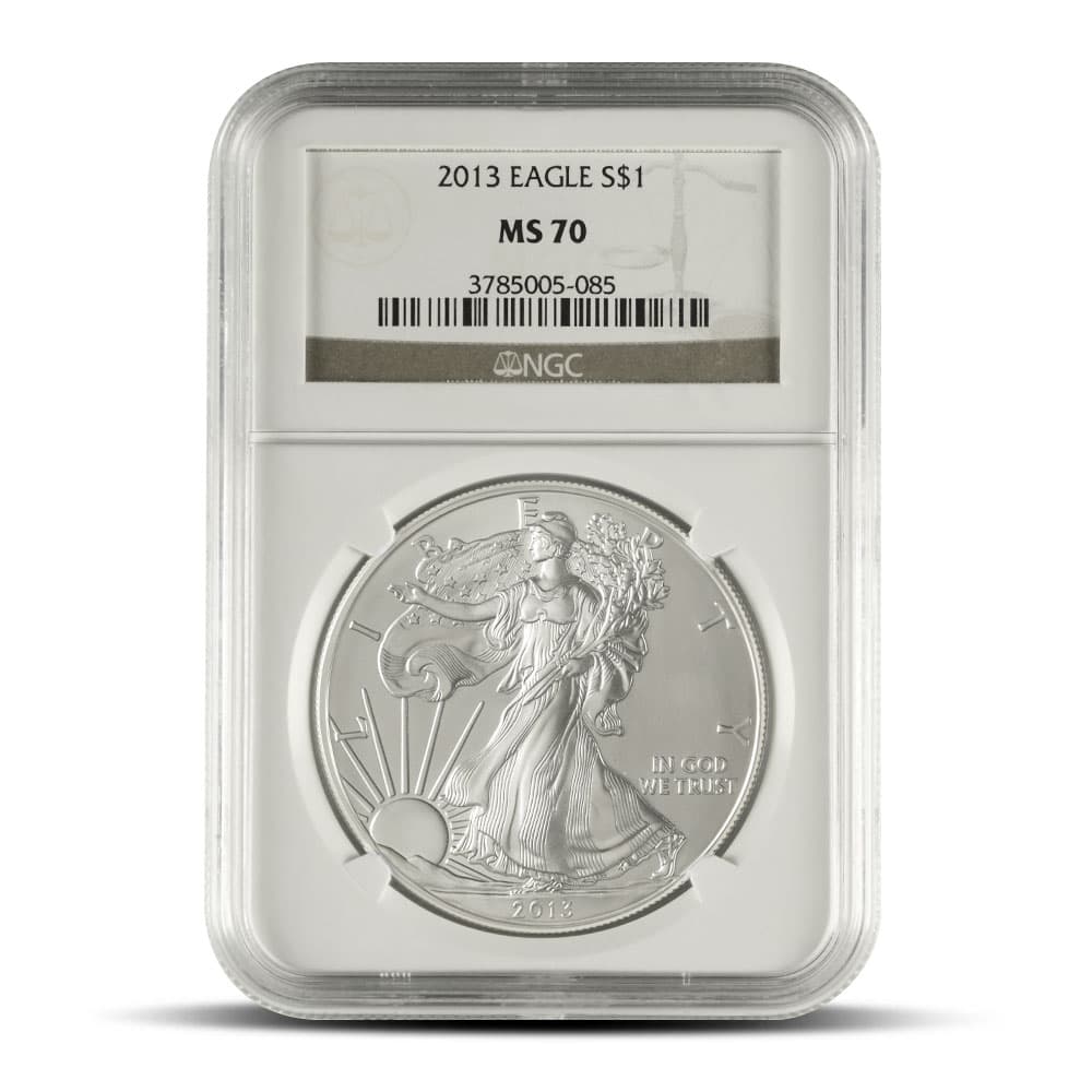 2013 1 oz American Silver Eagle Coin NGC MS70