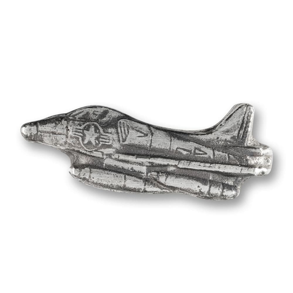 2 oz MK Barz Hand Poured Fighter Jet Silver Bar (New)