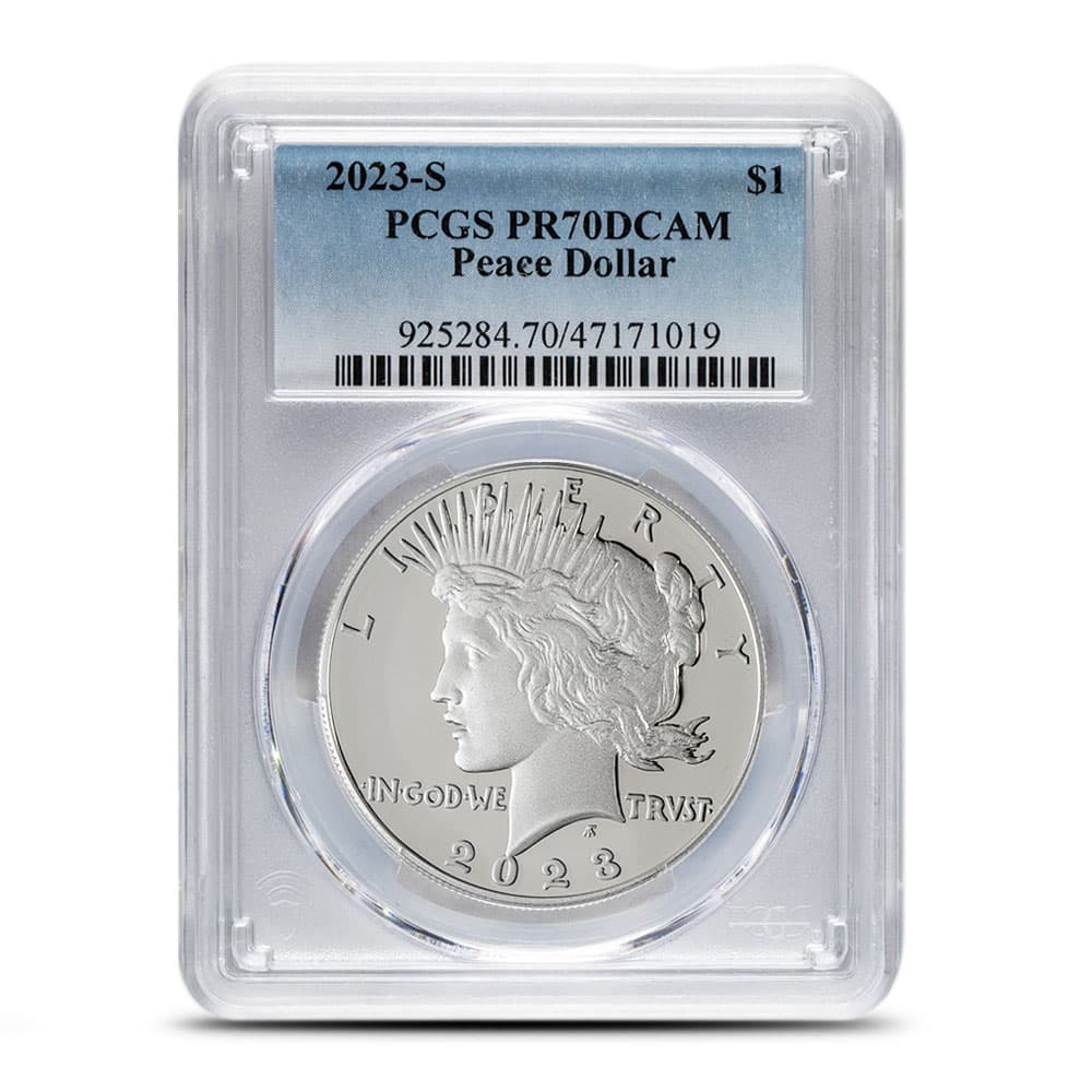 2023-S Proof Peace Silver Dollar Coin PCGS PR70