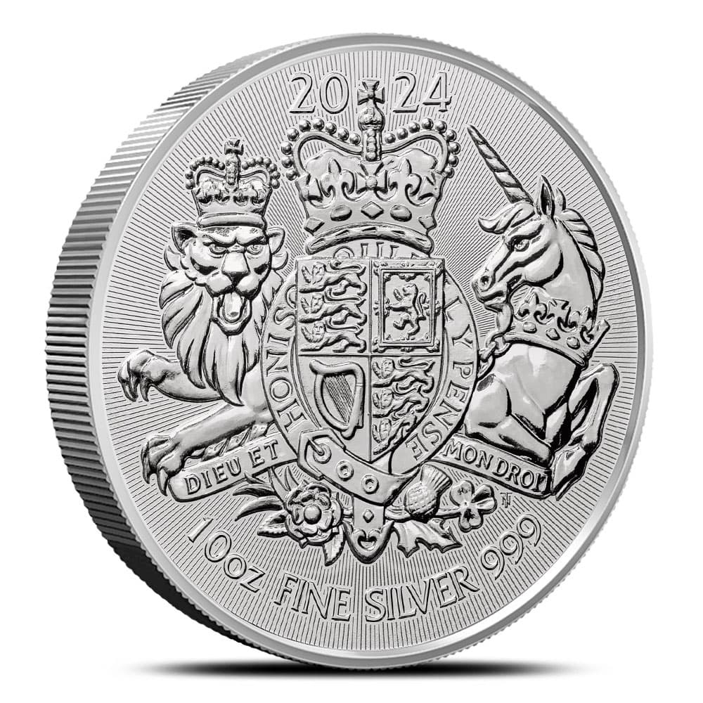 2024 10 oz British Silver Royal Arms Coin (BU)