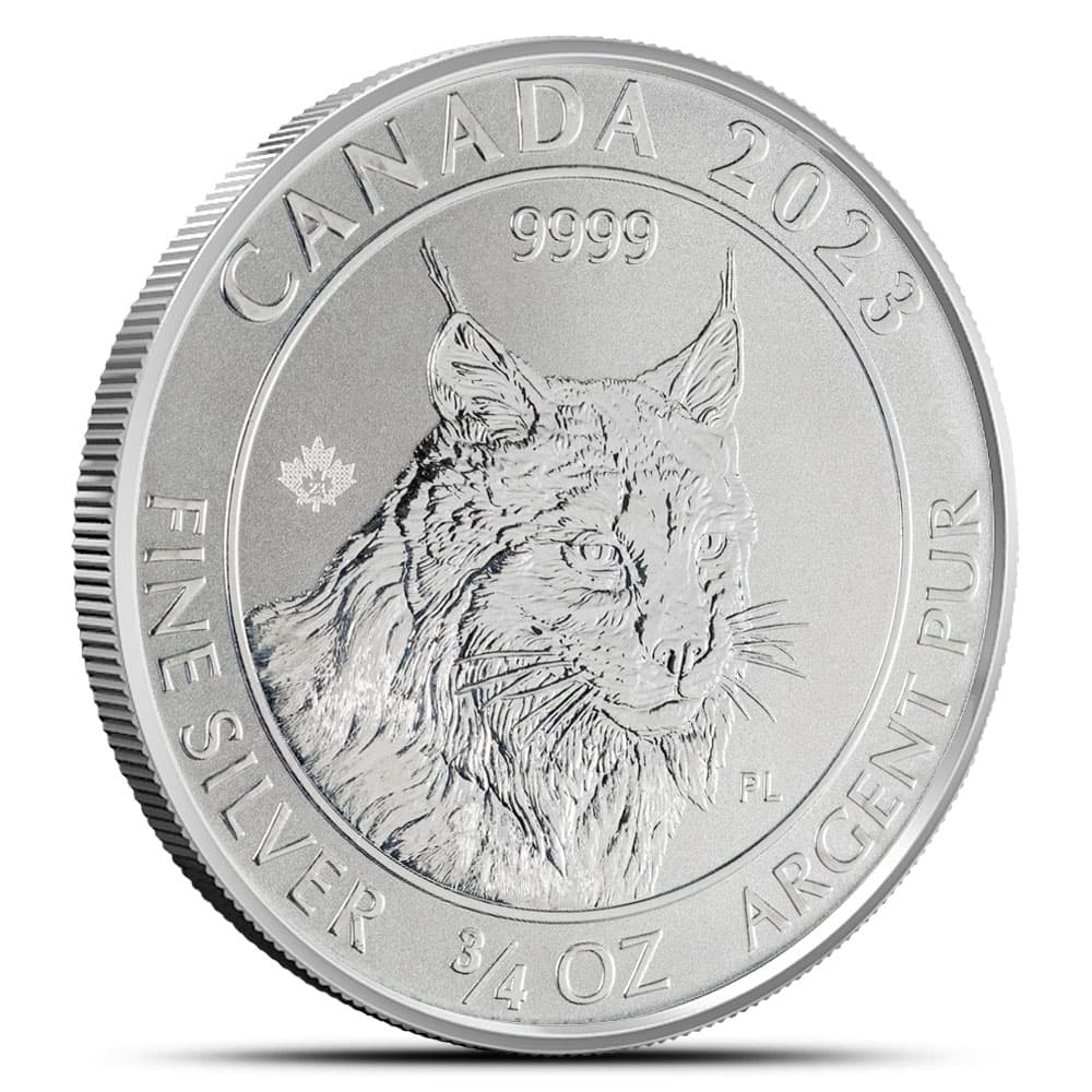 2023 3/4 oz Canadian Silver Lynx Reverse Proof Coin