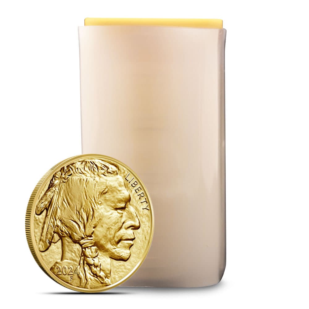 2024 1 oz American Gold Buffalo Tube (20 Coins, BU)