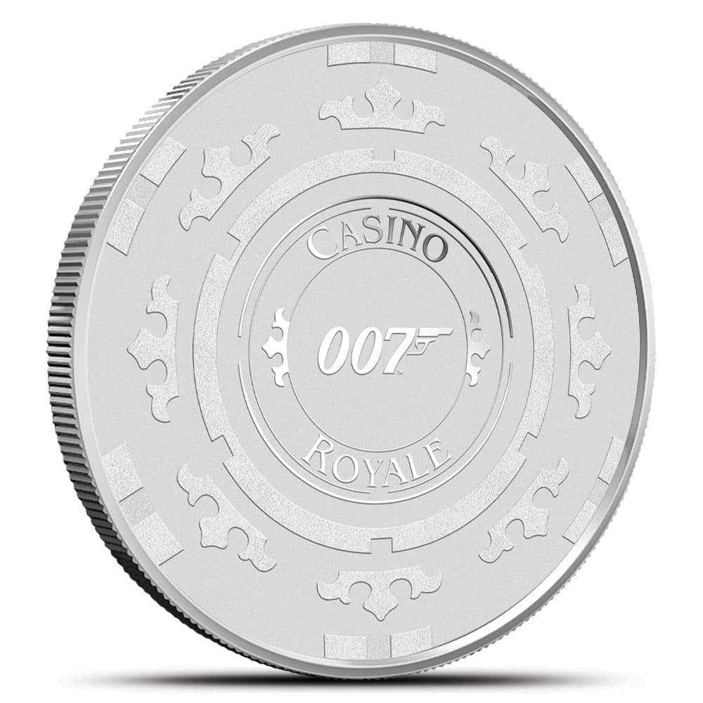 2023 1 oz Tuvalu Silver James Bond Casino Royale Coin (BU)