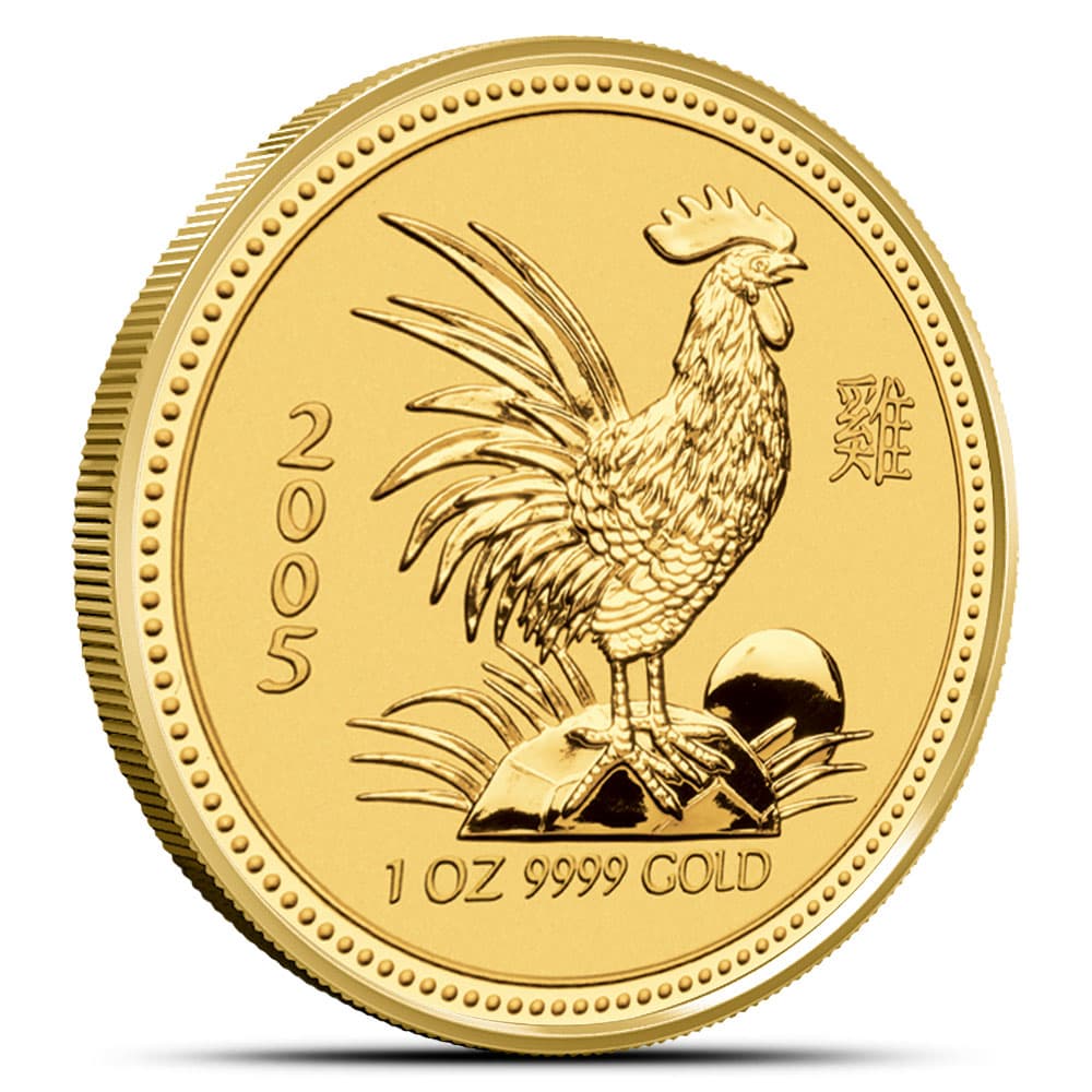 2005 1 oz Australian Gold Lunar Rooster Coin (Lunar Series 1)