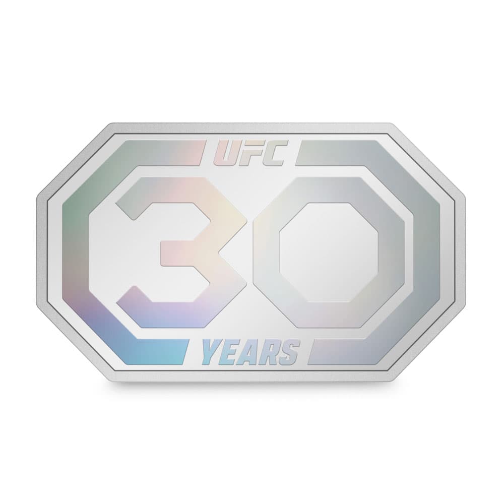 2023 1 oz Proof Colorized Niue Silver UFC 30th Anniversary Coin