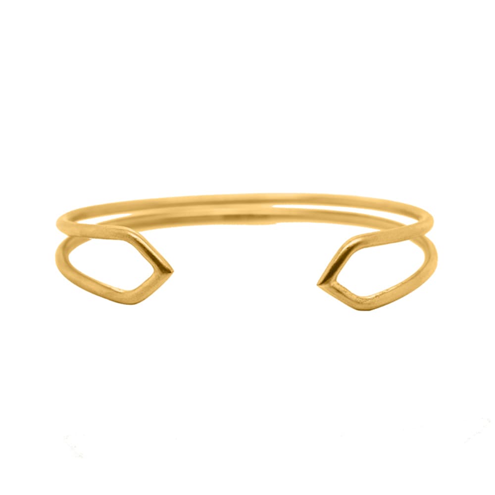 Nebü 31.2g 24K Double Banded Arrow Bangle