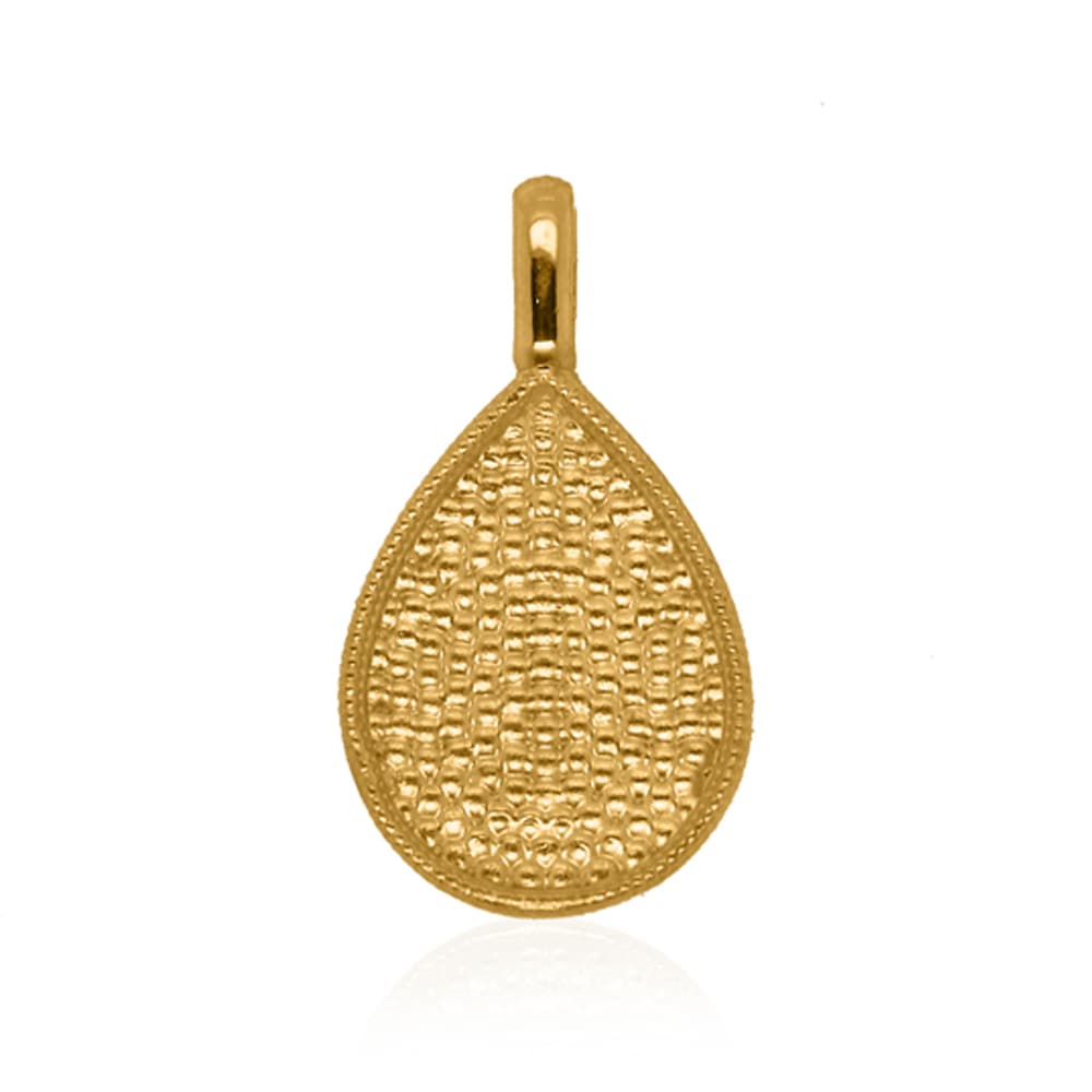 Nebü 11.2g 24K Textured Drop Pendant