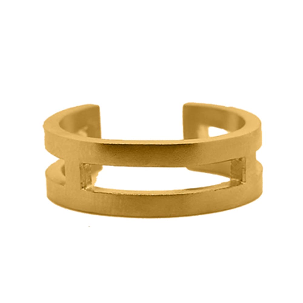 Nebü 8.5g 24K Double Banded Ring