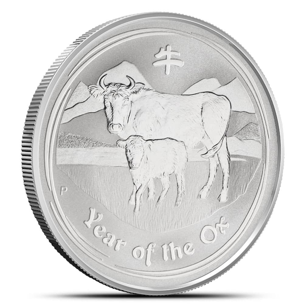 2009 1 oz Australian Silver Lunar Ox Coin