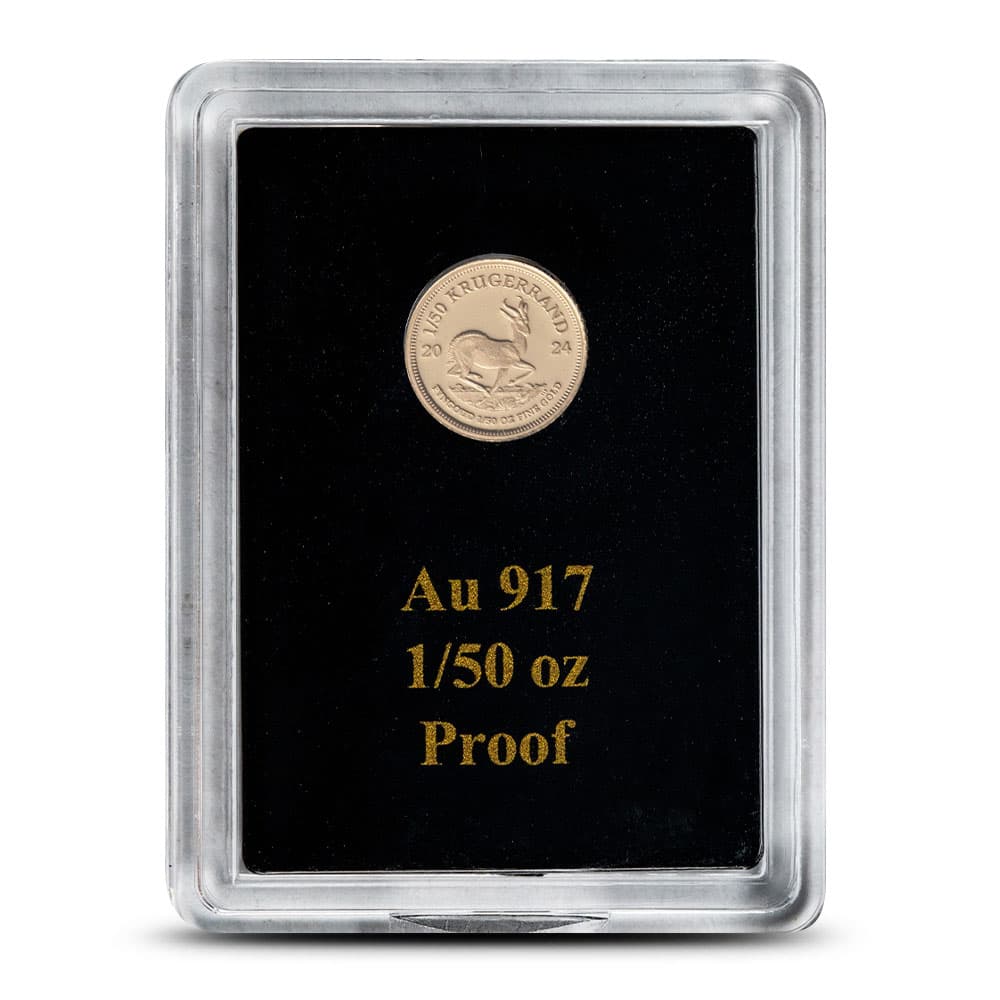 2024 1/50 oz Proof South African Krugerrand Gold Coin (In Capsule)