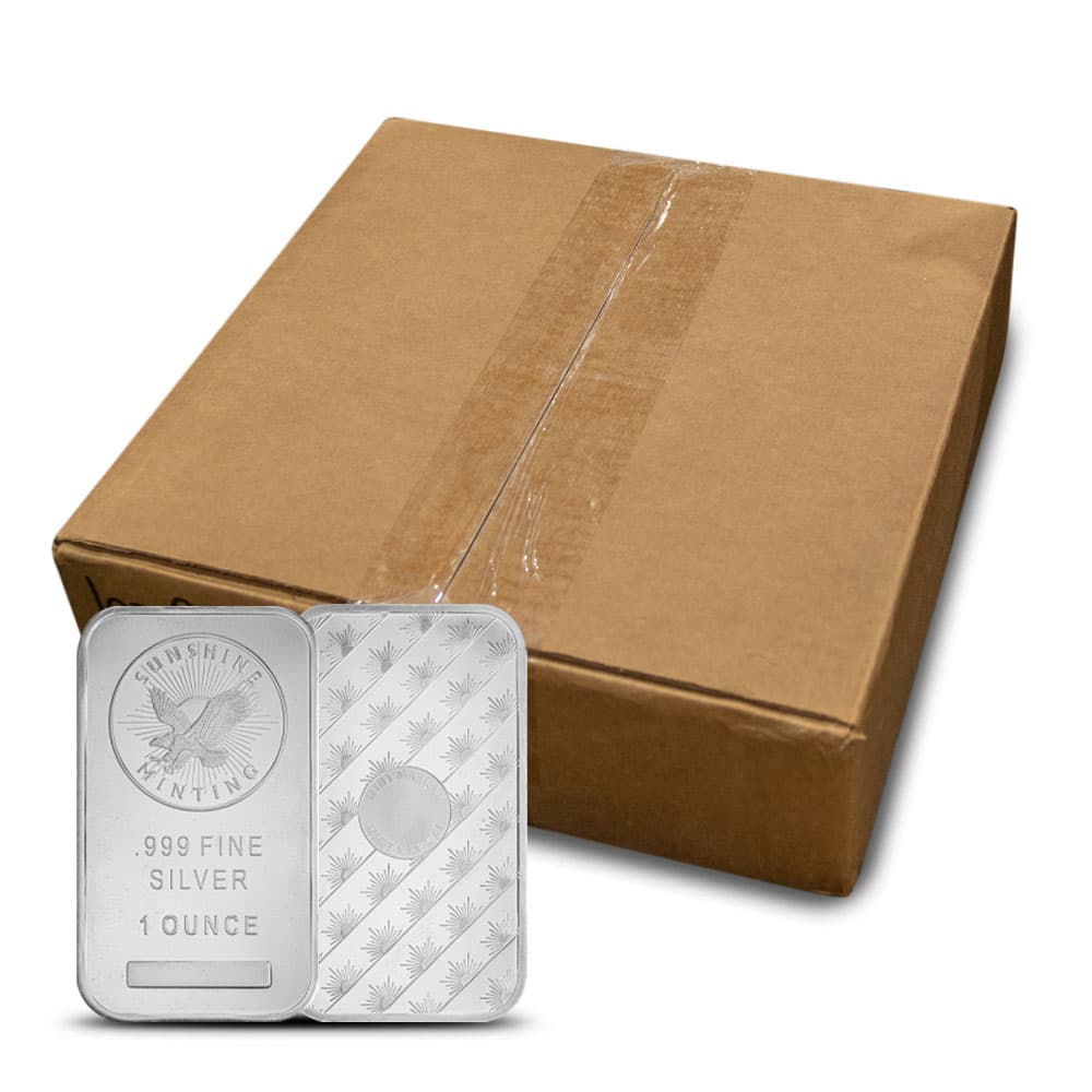 1 oz Sunshine Silver Monster Box (500 Bars, New, MintMark SI)