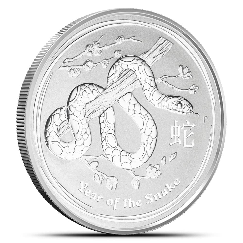 2013 1/2 oz Australian Silver Lunar Snake Coin