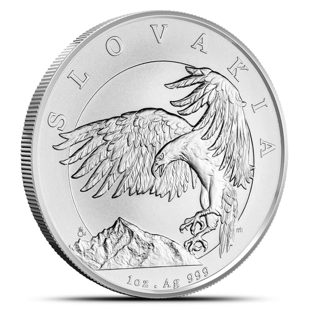 2024 1 oz Niue Silver Slovakia Eagle Coin (BU)