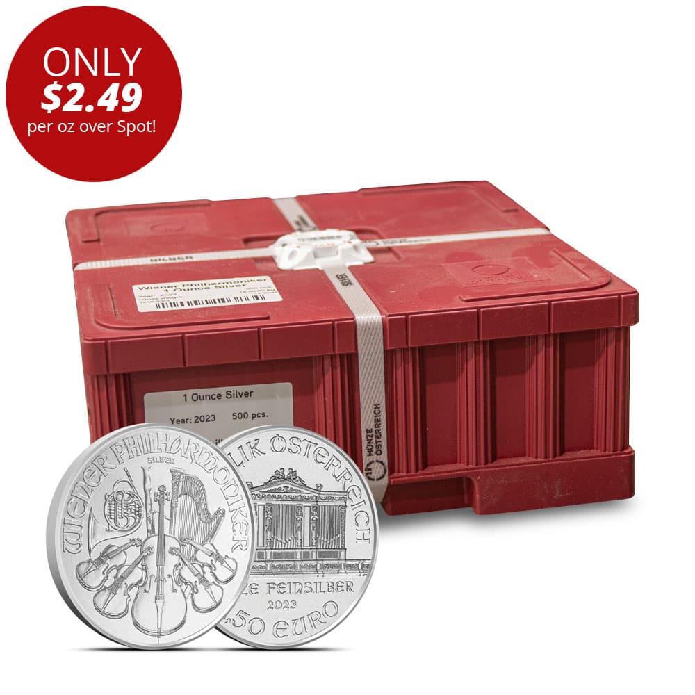 2023 1 oz Austrian Silver Philharmonic Monster Box (500 Coins, BU)