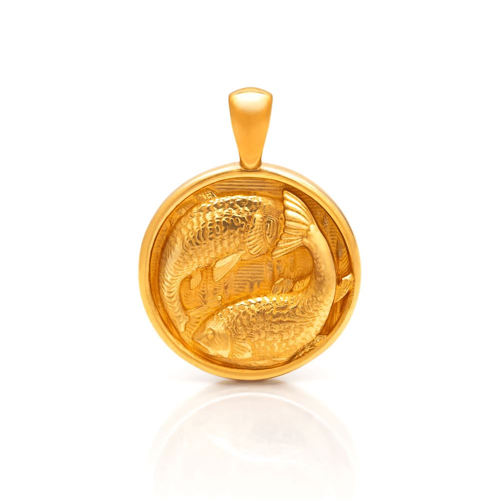 Nebü 18.2g 24Kt Gold Zodiac Pisces Pendant