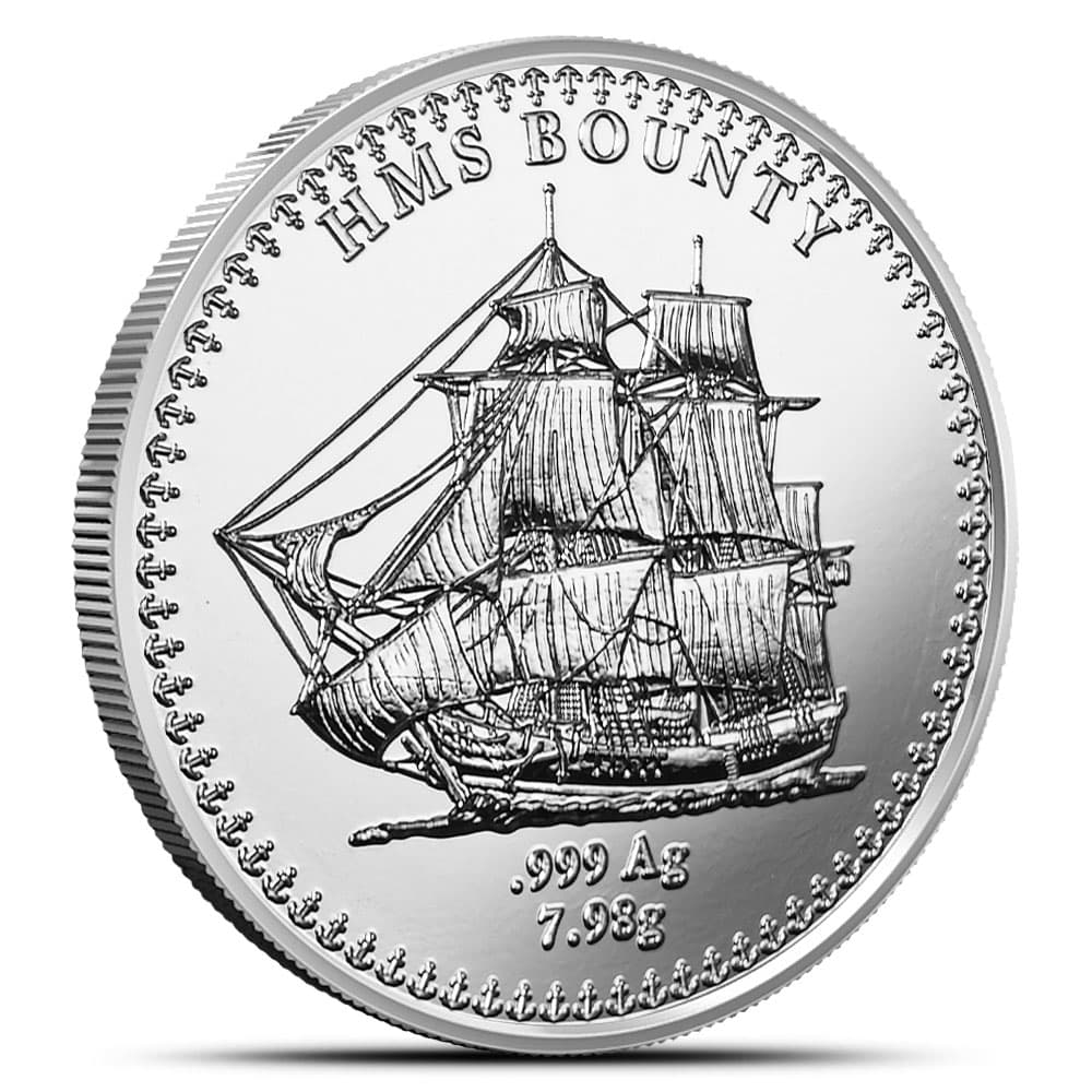 2024 1/4 oz Pitcairn Islands Silver Bounty Coin (BU)