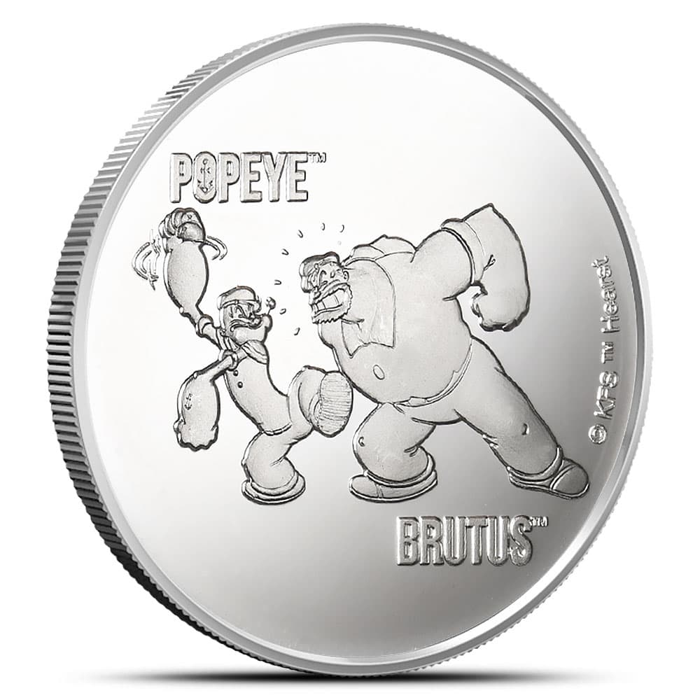 2024 1 oz Samoa Silver Popeye and Brutus Coin (BU)